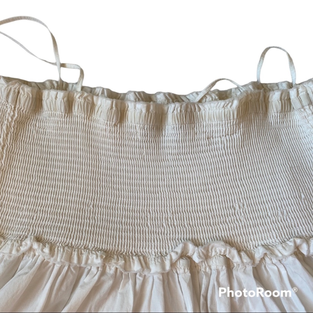 allsaints spitalfields white cotton eyelet sundress size 6 - Picture 5 of 7